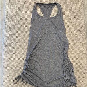 Athleta Women's Heather Gray Ruched Tank Top
